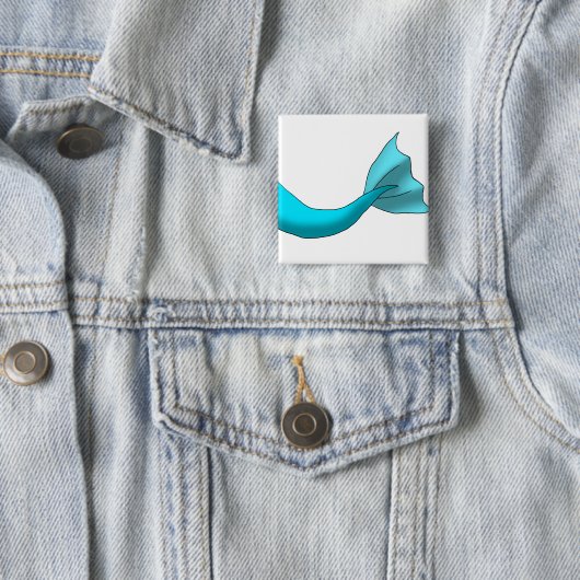 ターコイズの人魚の尾 缶バッジ (インサイチュ)