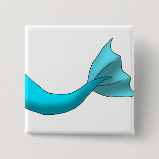 ターコイズの人魚の尾 缶バッジ