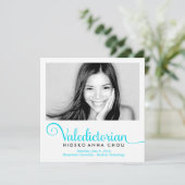 ターコイズの卒業式で首席卒業生 311 案内状 (スタンド正面)