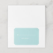 ターコイズの単エレガント座席表 プレイスカード (外部開封)