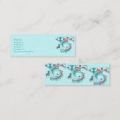 ターコイズの夜明けのプロフィールカード スキニー名刺 (正面/裏面)