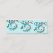 ターコイズの夜明けのプロフィールカード スキニー名刺 (裏面)