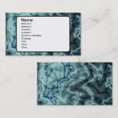ターコイズの大理石の質 名刺 (正面/裏面)