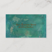 ターコイズの宝石の名刺 名刺 (裏面)