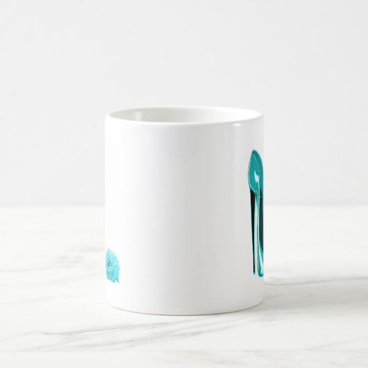 ターコイズの小剣の靴は上がり、 コーヒーマグカップ (中央)