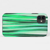 ターコイズの平静のStripyパターン Case-Mate iPhoneケース (裏面(横))