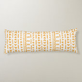 ターコイズの日泥布アフリカパターンのパス ボディピロー (裏面)