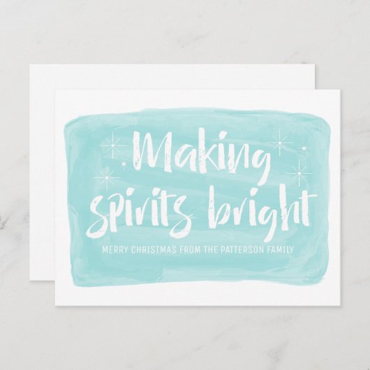 ターコイズの水の色を作るスピリッツ明るい休日 シーズンポストカード (正面/裏面)