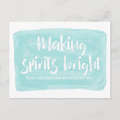ターコイズの水の色を作るスピリッツ明るい休日 シーズンポストカード (正面)