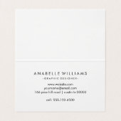 ターコイズの水彩画のモダンの芸術家 名刺 (内部フラット)