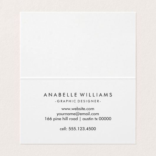 ターコイズの水彩画のモダンの芸術家 名刺 (内部フラット)