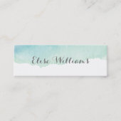 ターコイズの水彩画の接触カード コーリングカード (正面)