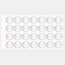 ターコイズの水彩画のombréへのピンク