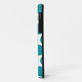 ターコイズの水玉模様のグリッターのハートのiPhone Case-Mate iPhoneケース (裏面/左)