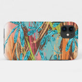 ターコイズの水飛沫とトンボ Case-Mate iPhoneケース (裏面(横))