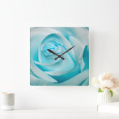 ターコイズの氷は上がりました スクエア壁時計 (ホーム)