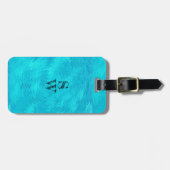 ターコイズの波 ラゲッジタグ (正面横)
