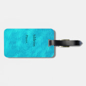 ターコイズの波 ラゲッジタグ (裏面横)
