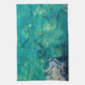 ターコイズの海の水 キッチンタオル (縦)