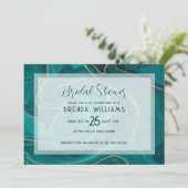 ターコイズの液体大理石 ブライダルシャワー セーブザデート (スタンド正面)