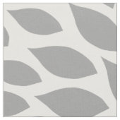 ターコイズの灰色のモダンなダリアの花柄 ファブリック (クローズアップ)