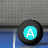 ターコイズの無地 卓球ボール (ネット)