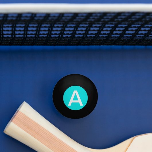 ターコイズの無地 卓球ボール (テーブル)