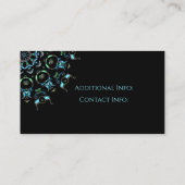 ターコイズの真珠の曼荼羅の名刺3 名刺 (裏面)