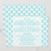 ターコイズの矢の情報カード 招待状 (正面/裏面)