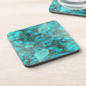 ターコイズの石のギフト コースター (左側)