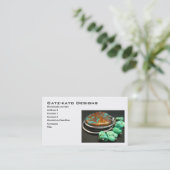 ターコイズの石造りのイヤリングの名刺 名刺 (スタンド正面)