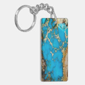 ターコイズの石1 キーホルダー (正面左)