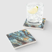 ターコイズの石 ストーンコースター (横)