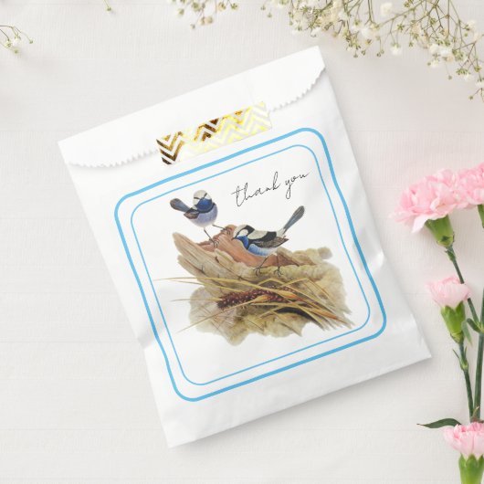 ターコイズの素晴らしいウォーブラー、ありがとう フェイバーバッグ (封をした状態)