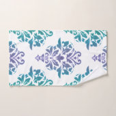 ターコイズの紫色の勾配のダマスク織のプリントのTowletセット バスタオルセット (ハンドタオル)