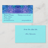 ターコイズの紫色の天 名刺 (正面/裏面)