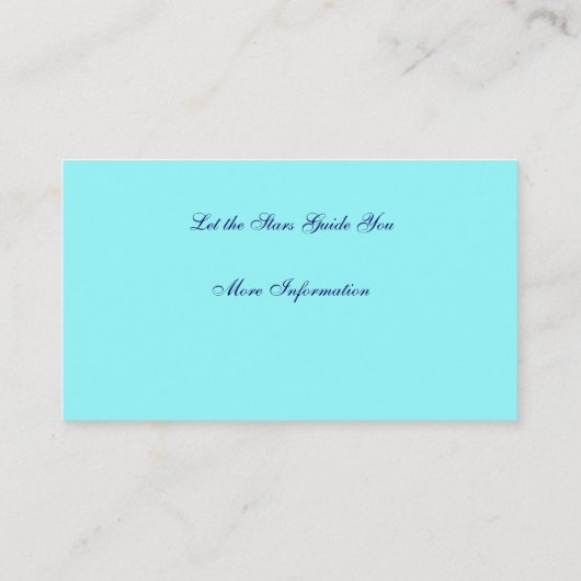 ターコイズの紫色の天 名刺 (裏面)