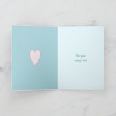 ターコイズの結婚式おめでとうございます カード (内部)