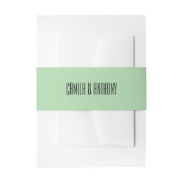 ターコイズの結婚式 招待状ベリーバンド