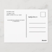 ターコイズの絶妙なウォーブラー ポストカード (裏面)