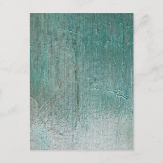 ターコイズの織り目加工のキャンバスの郵便はがき ポストカード (正面)