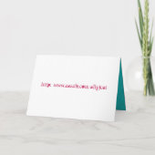 ターコイズの背景の菓子16のバースデー・カード 招待状 (裏面)