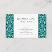 ターコイズの花の曼荼羅 名刺 (裏面)