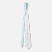 ターコイズの花 ネクタイ (裏面)