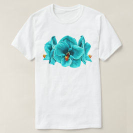 ターコイズの花 Tシャツ