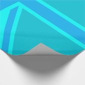 ターコイズの英国国旗の旗の装飾 ラッピングペーパー (角)