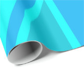 ターコイズの英国国旗の旗の装飾 ラッピングペーパー (ロールコーナー)