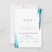 ターコイズの葉ディナーRSVP 出欠カード (正面)