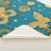 ターコイズの蝶, ゴールドグリッターの名前 シェルパブランケット (3/4)