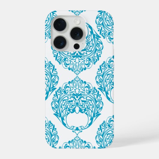 ターコイズの装飾 iPhoneケース (裏面)